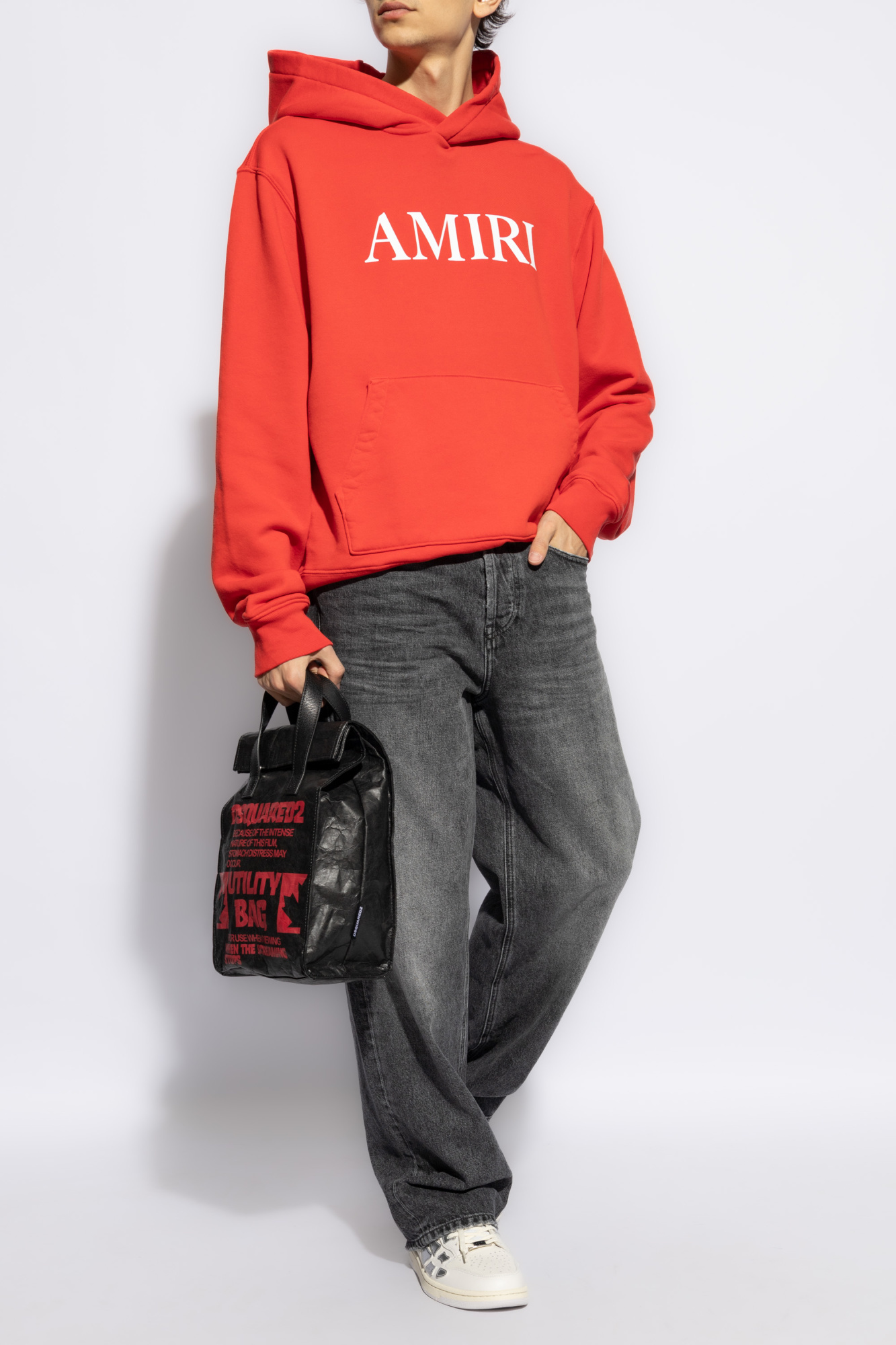 大人気◆AMIRI◆MAロゴ フーディ レッド AMIRI Men's MA Logo Hoodie in Red Amiri